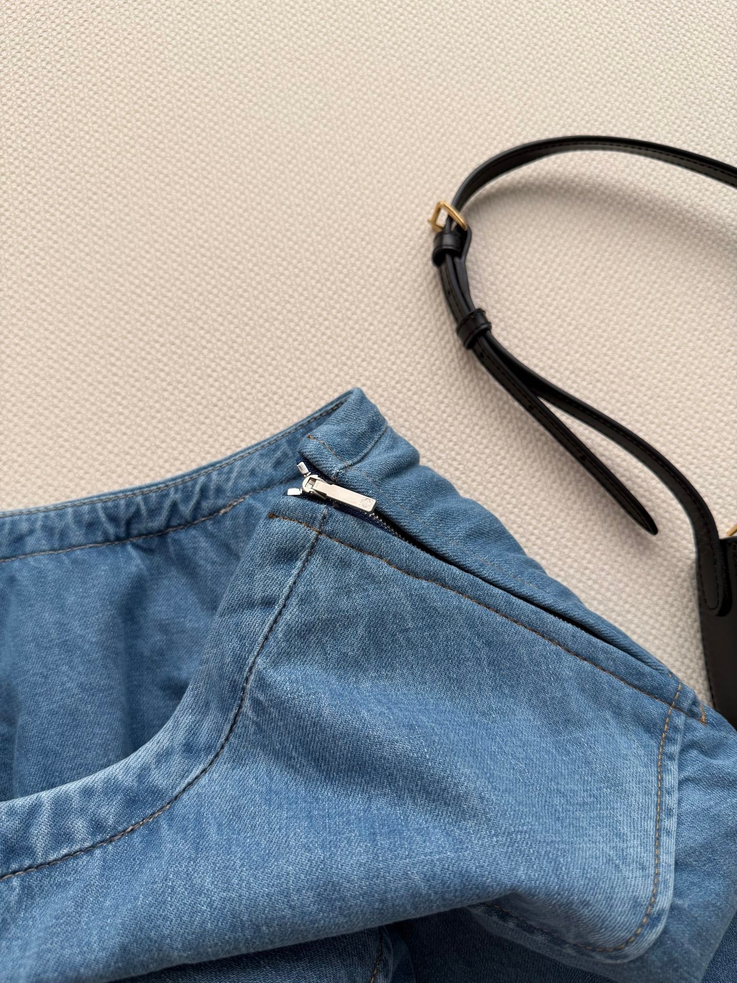 LOEWE 26S BALLOON DENIM SKIRT 547