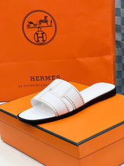 IDIOMA SANDAL IN WHITE CALFSKIN