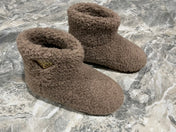 PRADA 26S ANKLE BOOTS IN DARK BROWN FUR