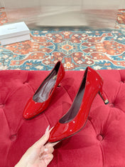CHLOE 26S HIGH HEELS IN RED PATENT CALFSKIN