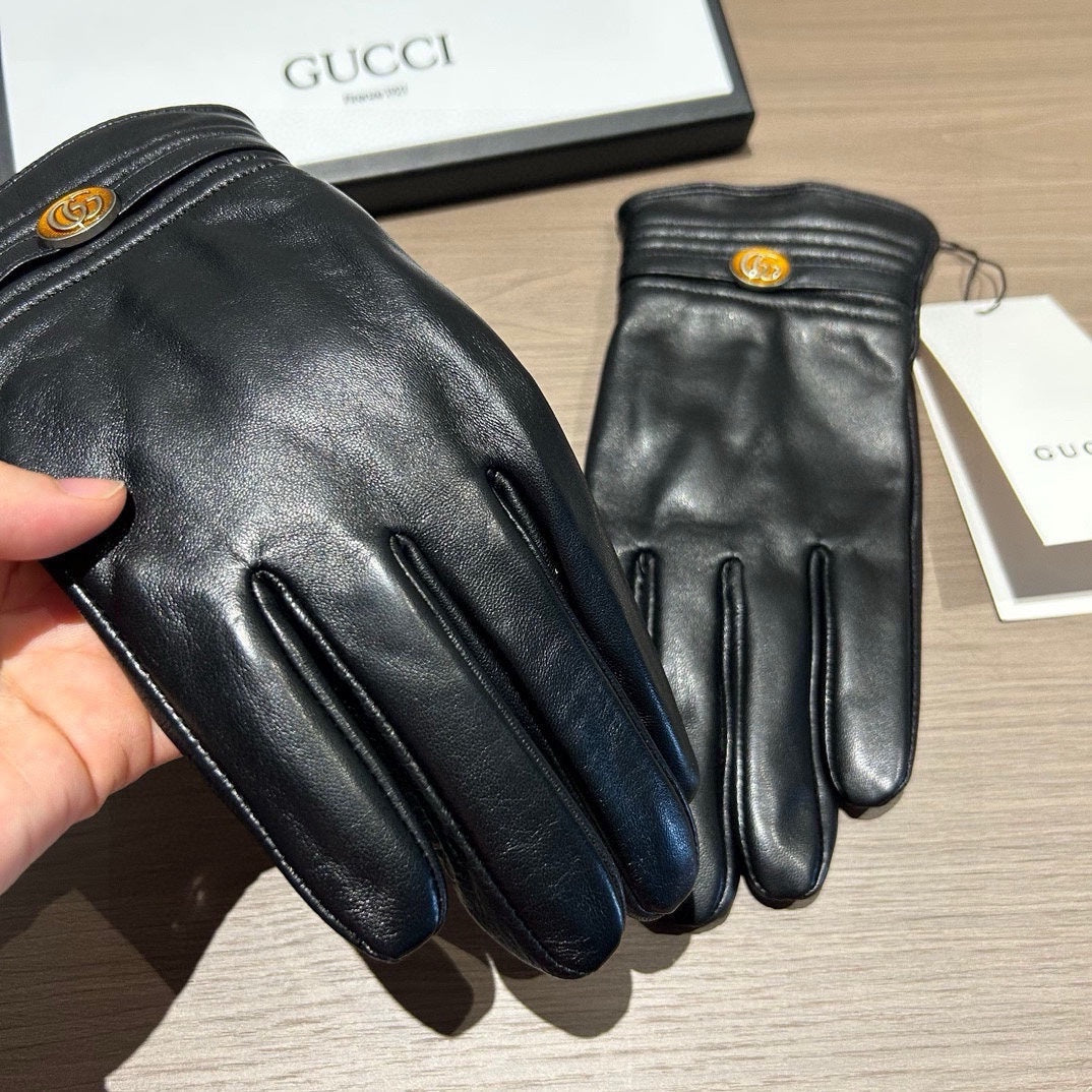 TOUCHSCREEN GLOVES IN BLACK LAMBSKIN 435967