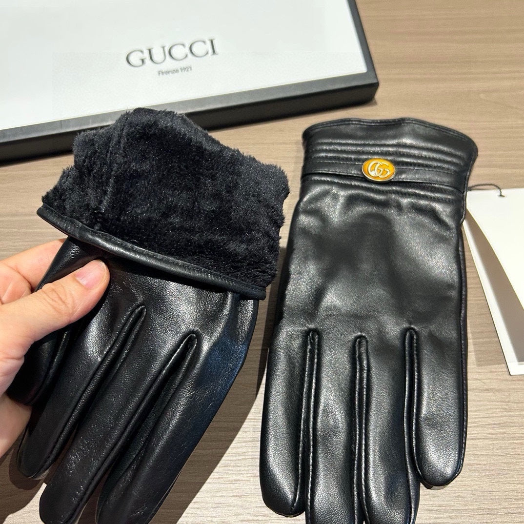 TOUCHSCREEN GLOVES IN BLACK LAMBSKIN 435967