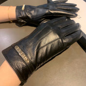 TOUCHSCREEN LAMBSKIN GLOVES BLACK 456312