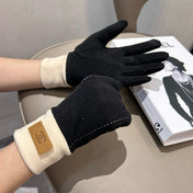 GLOVES IN BLACK WOOL 462254