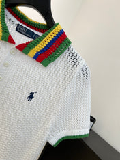 RALPH LAUREN 26S SHORT SLEEVE POLO KNIT TOP 386