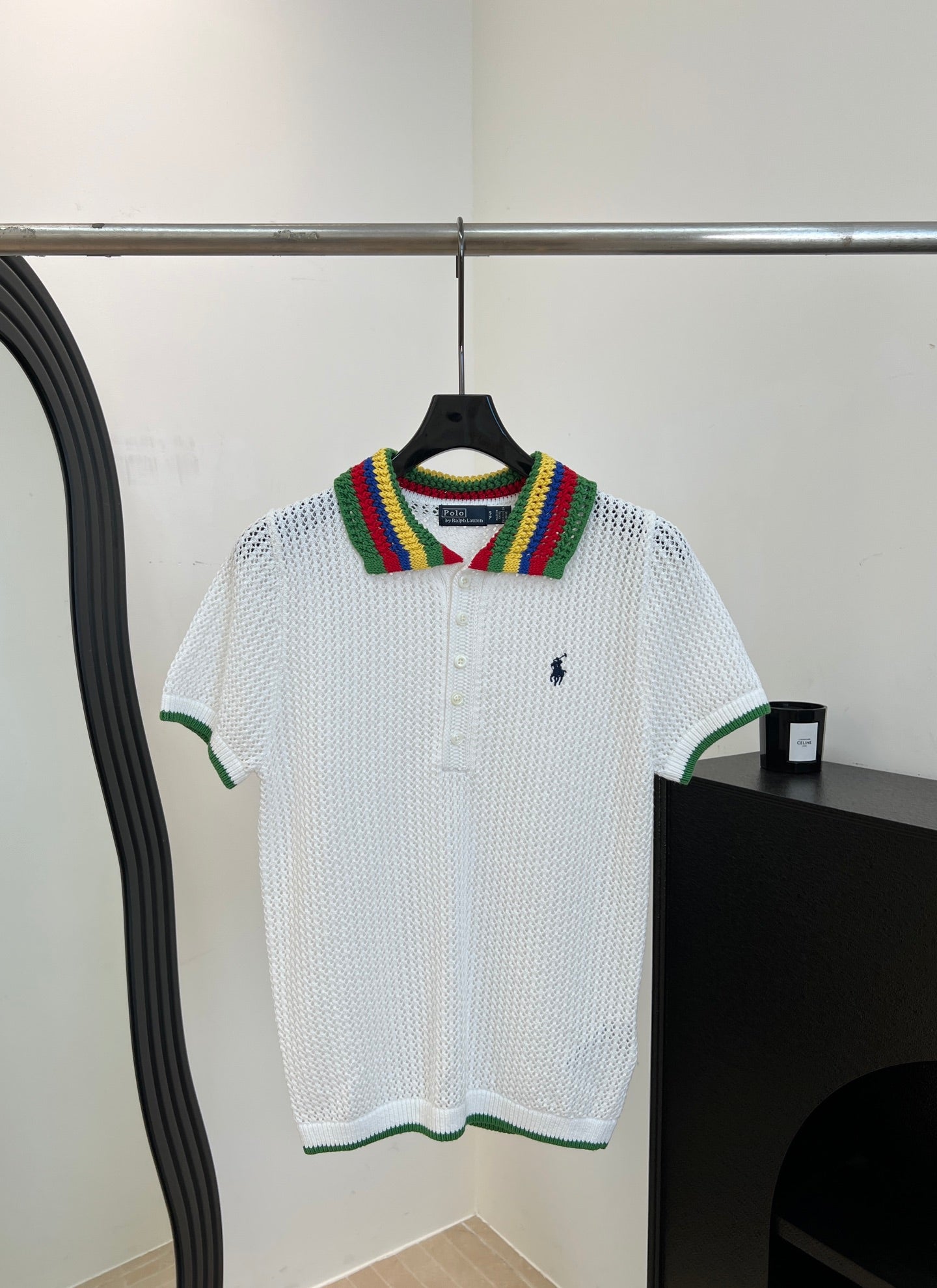 RALPH LAUREN 26S SHORT SLEEVE POLO KNIT TOP 386