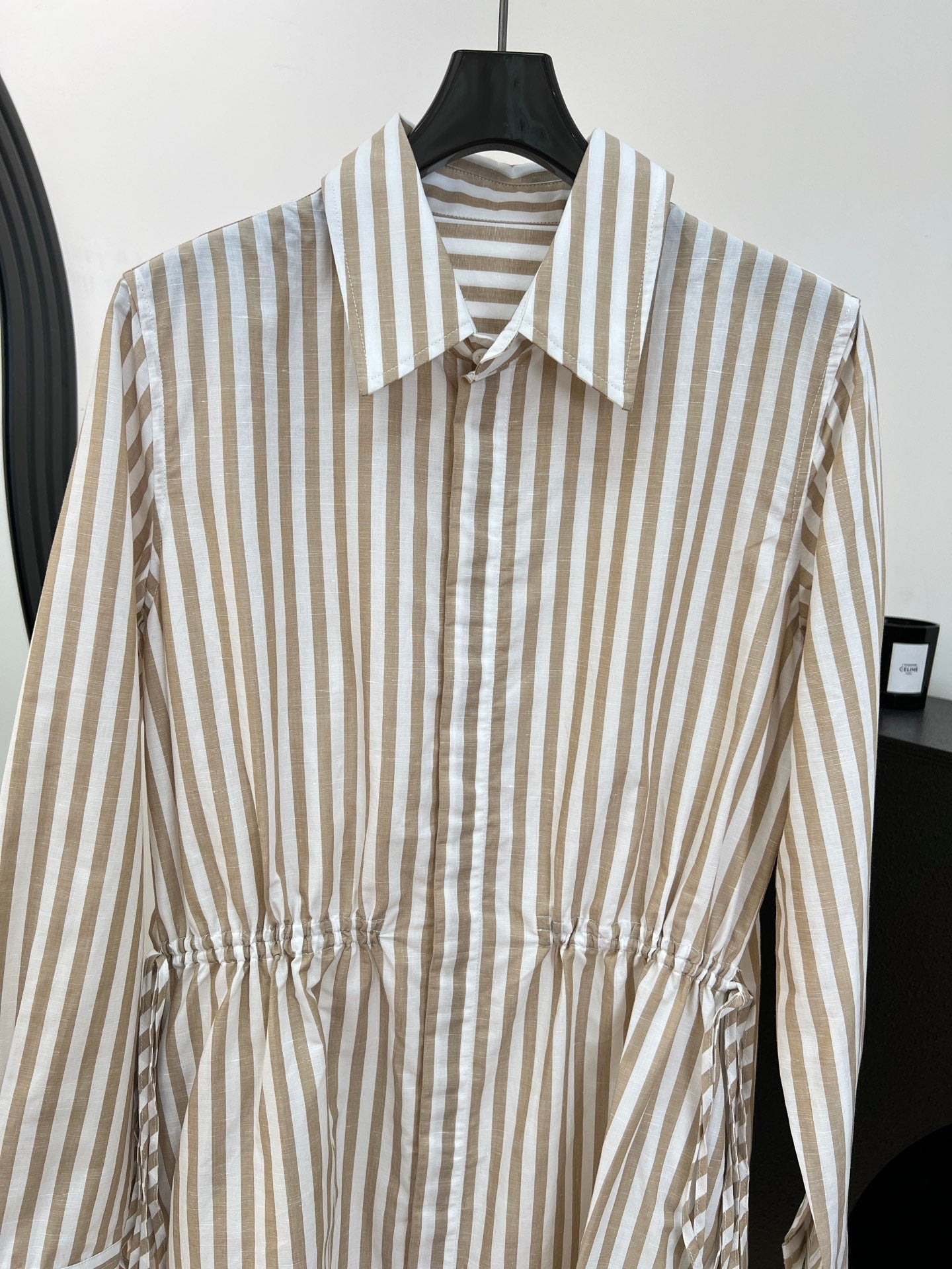RALPH LAUREN 26S STRIPED SHIRT DRESS 355