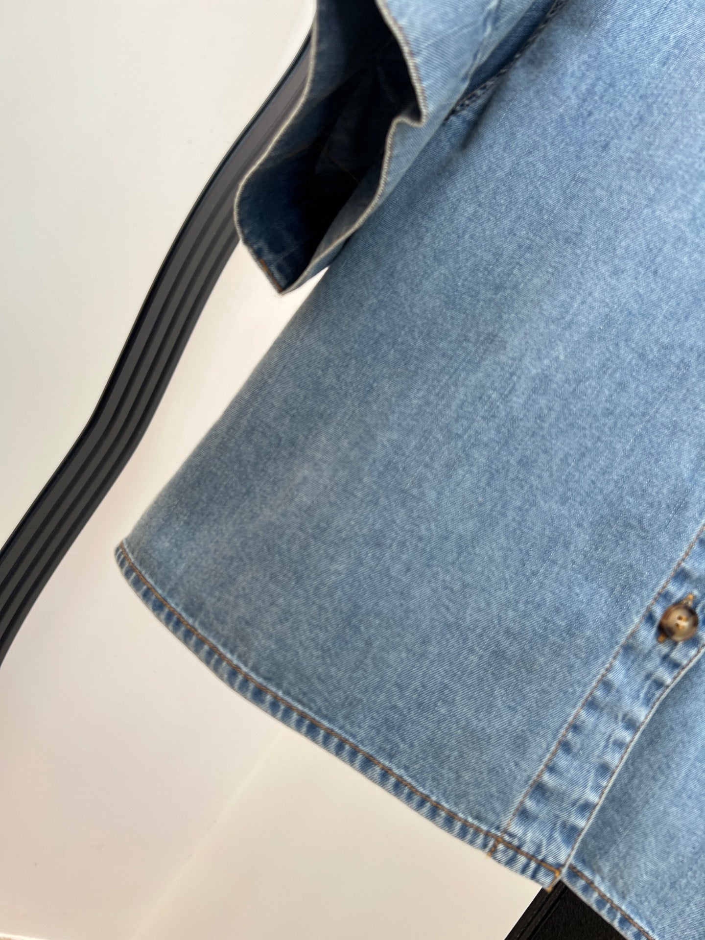 LOEWE 26S SHORT-SLEEVE DENIM SHIRT 562