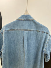 LOEWE 26S SHORT-SLEEVE DENIM SHIRT 562
