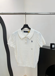 RALPH LAUREN 26S SHORT SLEEVE KNIT SWEATER 345