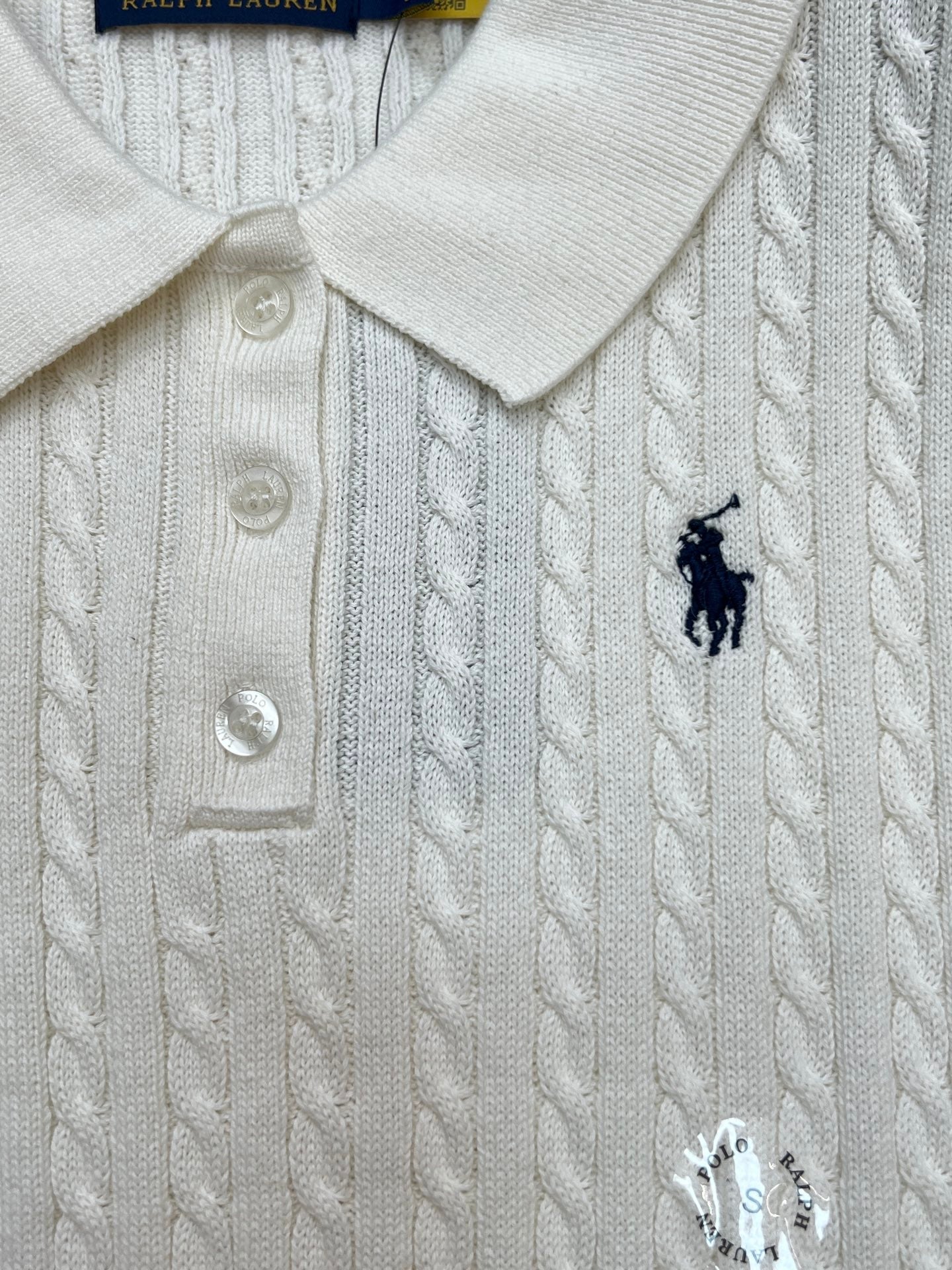 RALPH LAUREN 26S SHORT SLEEVE KNIT SWEATER 345