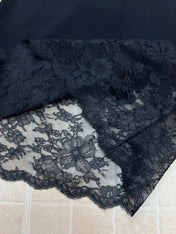 CHANEL 26S LACE HEM MIDI SKIRT 1312