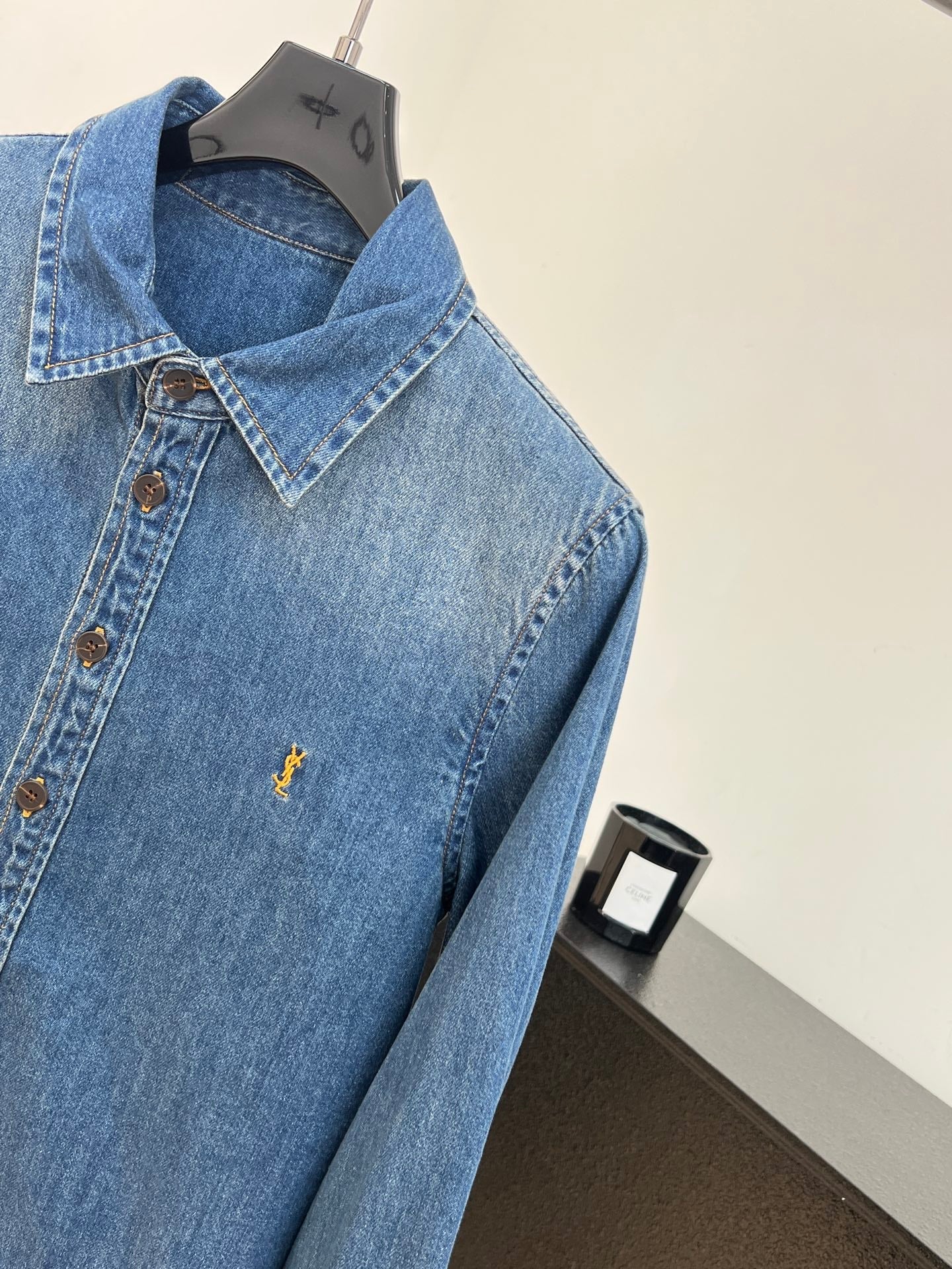 YSL 26S DENIM SHIRT 442