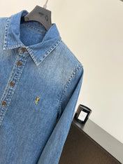 YSL 26S DENIM SHIRT 442