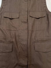 LORO PIANA 26S SLEEVELESS STAND-COLLAR VEST 898