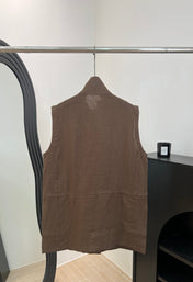 LORO PIANA 26S SLEEVELESS STAND-COLLAR VEST 898