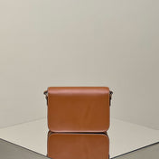 MINI CLAUDE 22 SHINY CALFSKIN CINNAMON BROWN