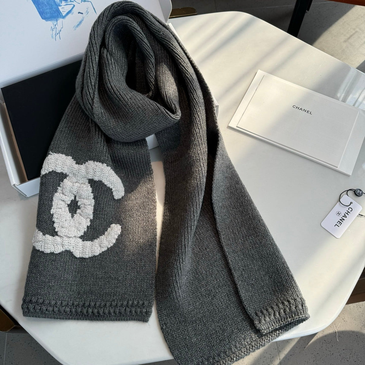 CHANEL 25S SCARF 170 CM IN CASHMERE 943790