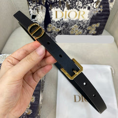 DIOR 25S BELT 15 MM IN BLACK CALFSKIN 559726