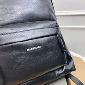 EXPLORER BACKPACK 47 IN BLACK ARENA LAMBSKIN