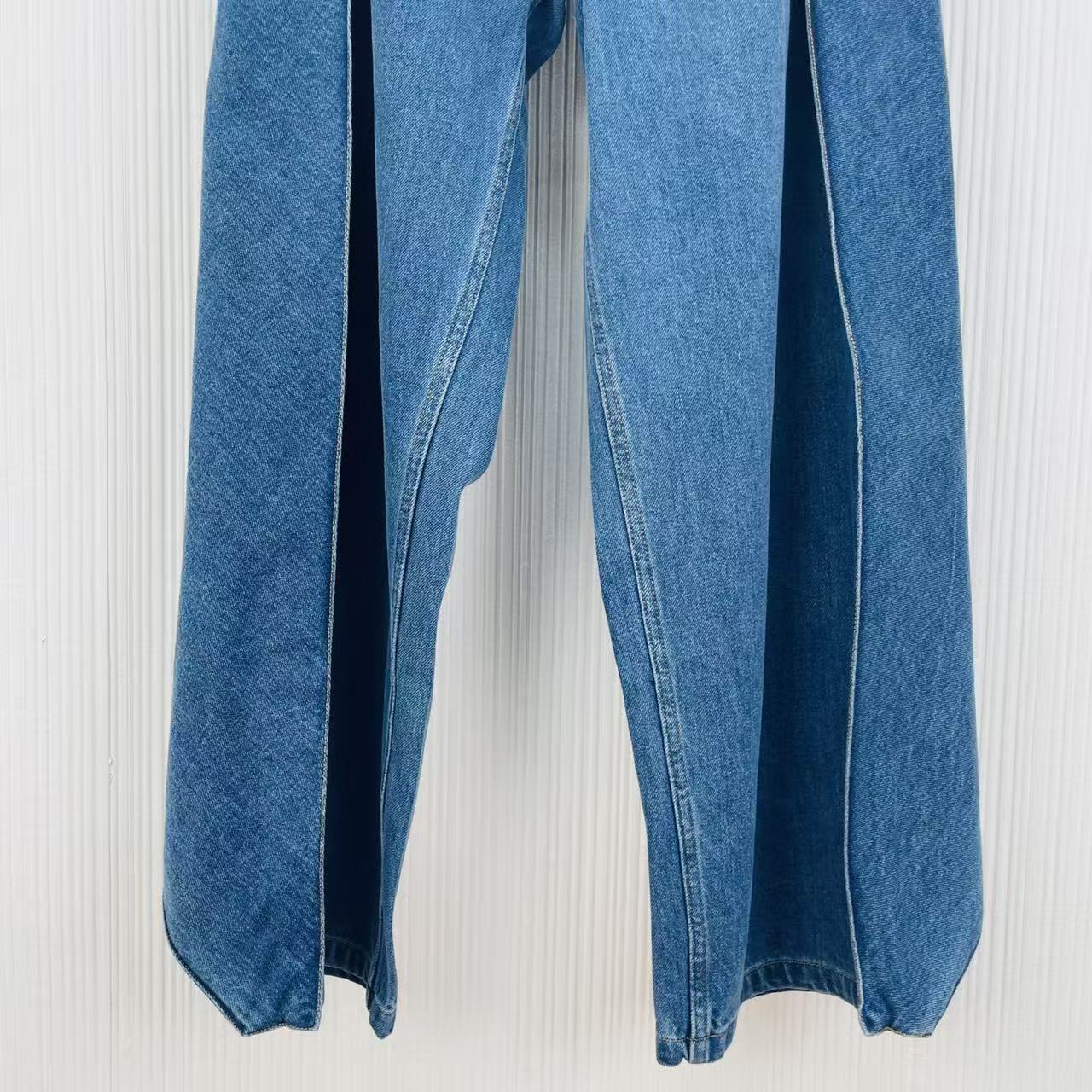 LOEWE 26S PANEL WIDE-LEG JEANS 579