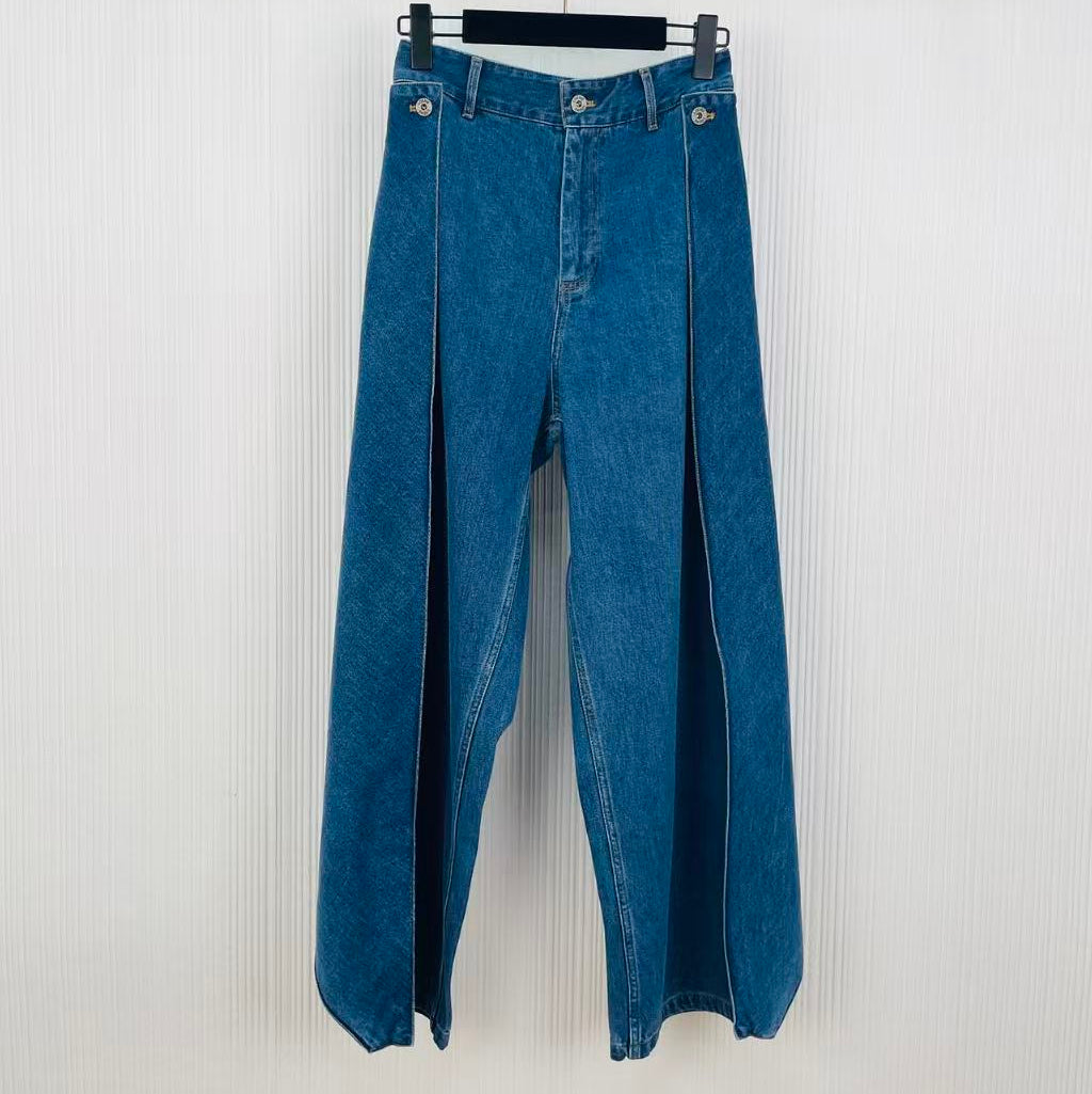 LOEWE 26S PANEL WIDE-LEG JEANS 579