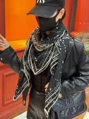 DIOR SCARF 140 CM IN SILK-CASHMERE BLEND 735816