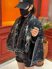 DIOR SCARF 140 CM IN SILK-CASHMERE BLEND 735816