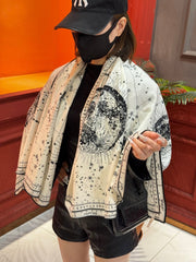 DIOR SCARF 140 CM IN SILK-CASHMERE BLEND 735817