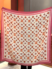 CHANEL 25S SCARF 140 IN CASHMERE 931507