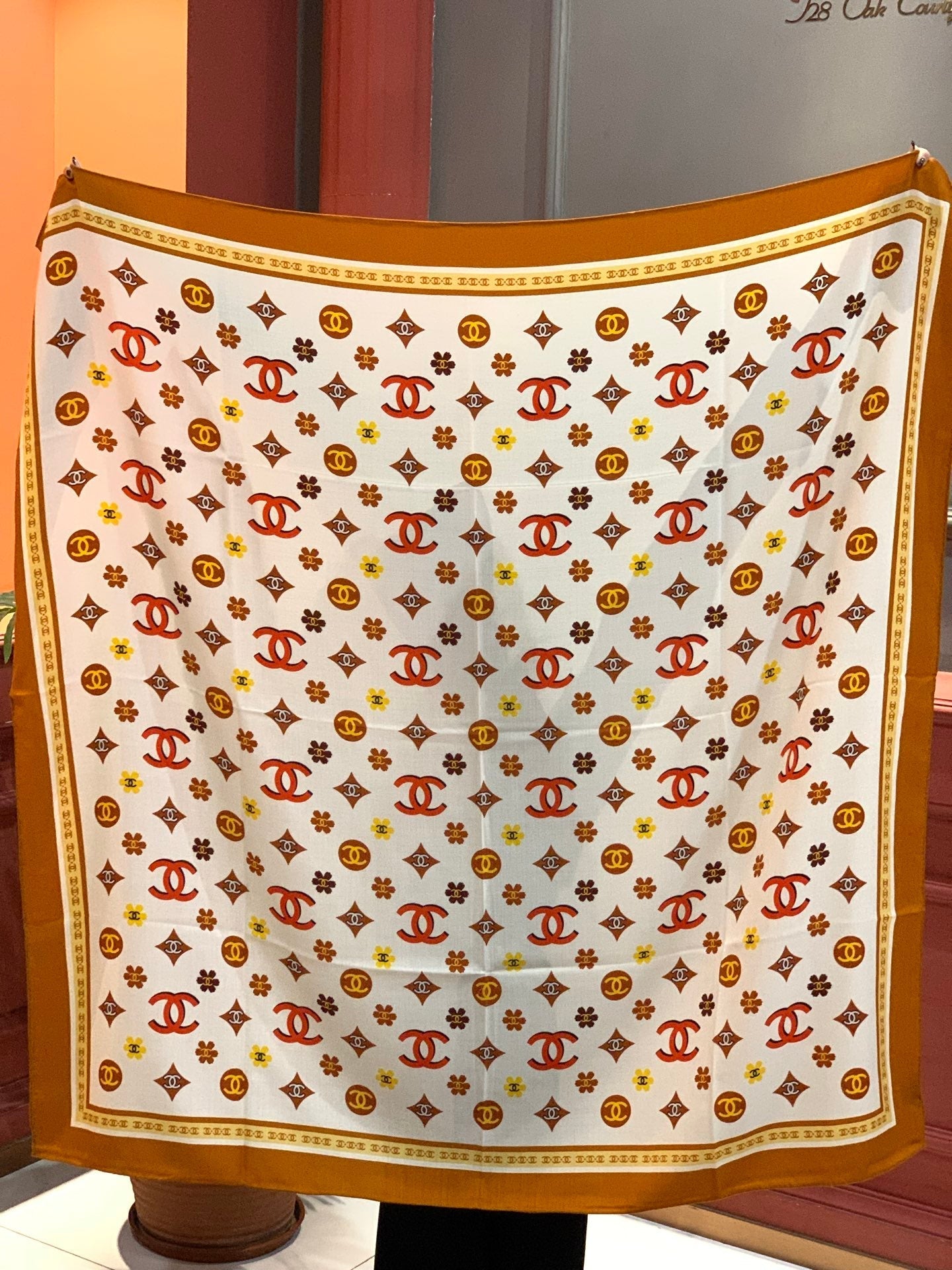 CHANEL 25S SCARF 140 IN CASHMERE 931508