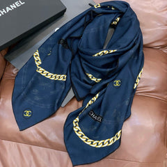CHANEL 25S SCARF 135 IN SILK AND CASHMERE 932010