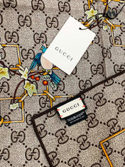 GUCCI 26S SCARF 140 IN CASHMERE AND SILK 250178