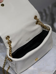 YSL 25S JAMIE MINI 20 IN BLANC VINTAGE LAMBSKIN GOLD HARDWRE