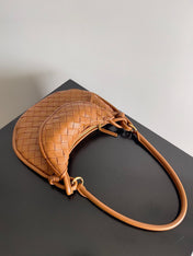 SMALL GEMELLI 24 IN BRONZE BROWN LAMBSKIN