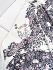 SQUARE SCARF 140 CM IN COLORFUL CASHMERE AND SILK 403837
