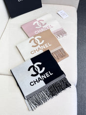 CHANEL 25S SCARF 184 IN MERINO WOOL 727323