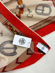 HERMES 25S SCARF 135 IN CASHMERE SILK 737310