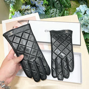 GLOVES IN BLACK CALFSKIN 462420