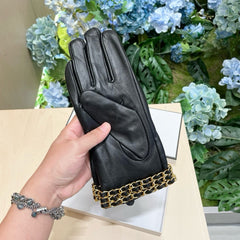 GLOVES IN BLACK LAMBSKIN 463822