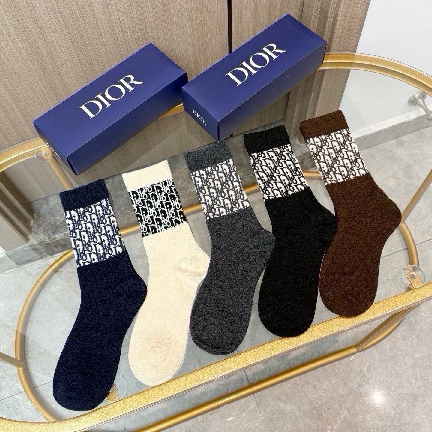 DIOR 26S CREW SOCKS 403609 (1 BOX)