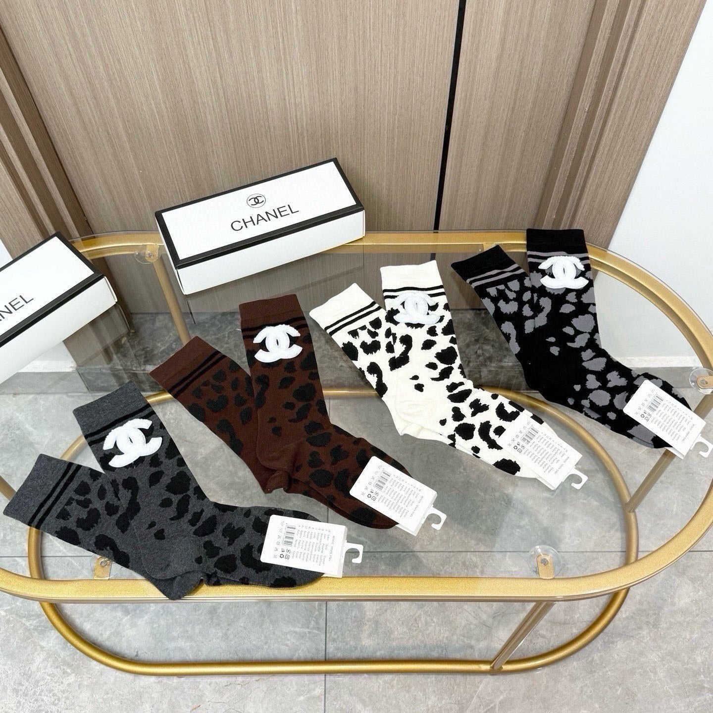 CHANEL 26S CREW SOCKS 407156 (1 BOX)