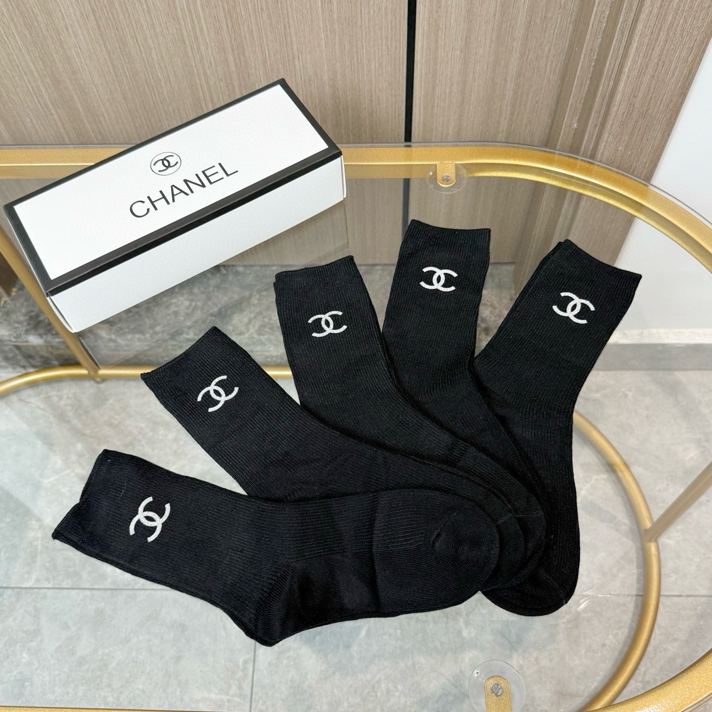 CHANEL 26S CREW SOCKS 412416 (1 BOX)