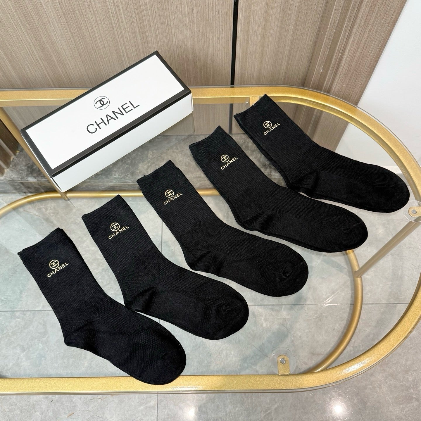 CHANEL 26S CREW SOCKS 412417 (1 BOX)