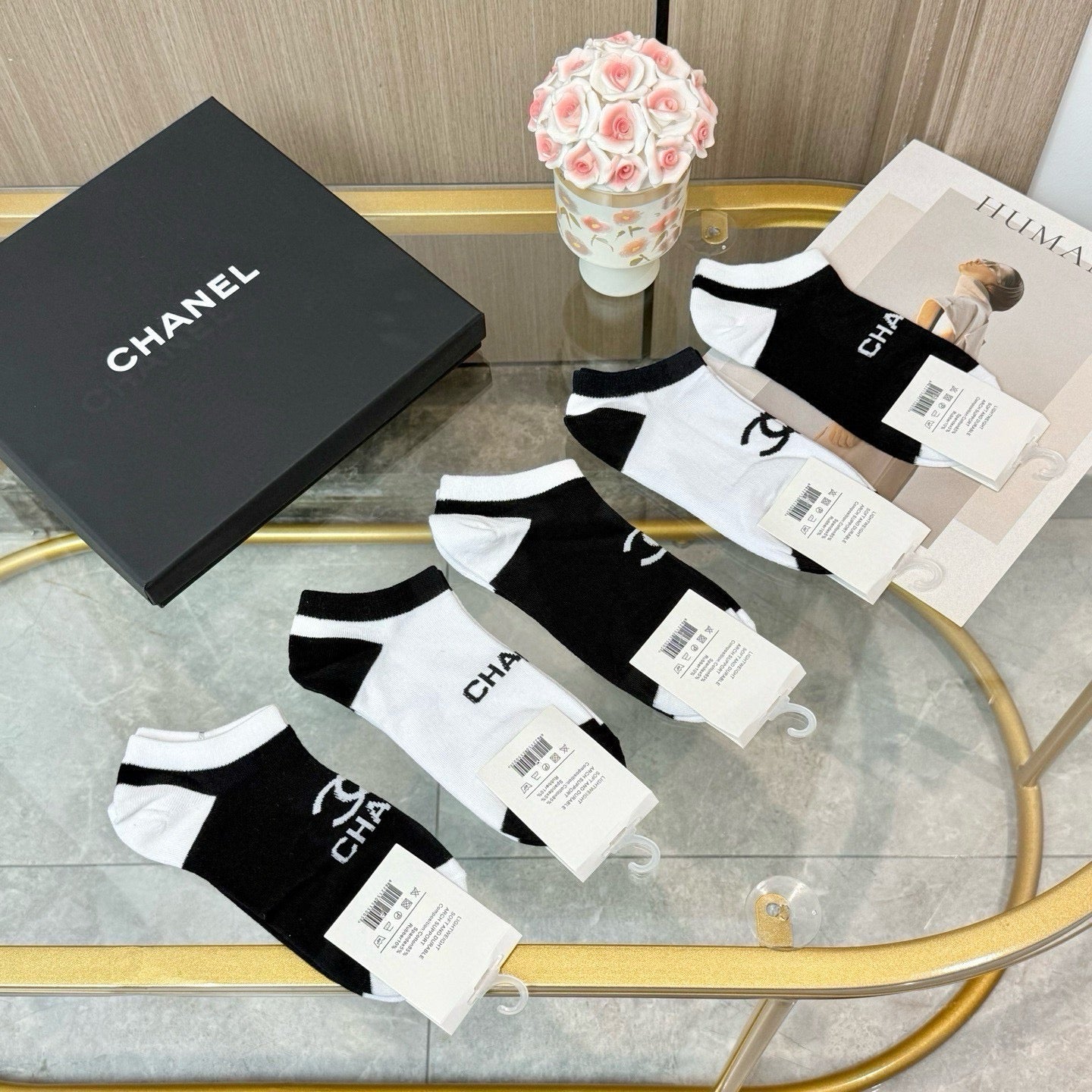 CHANEL 26S ANKLE SOCKS 412419 (1 BOX)