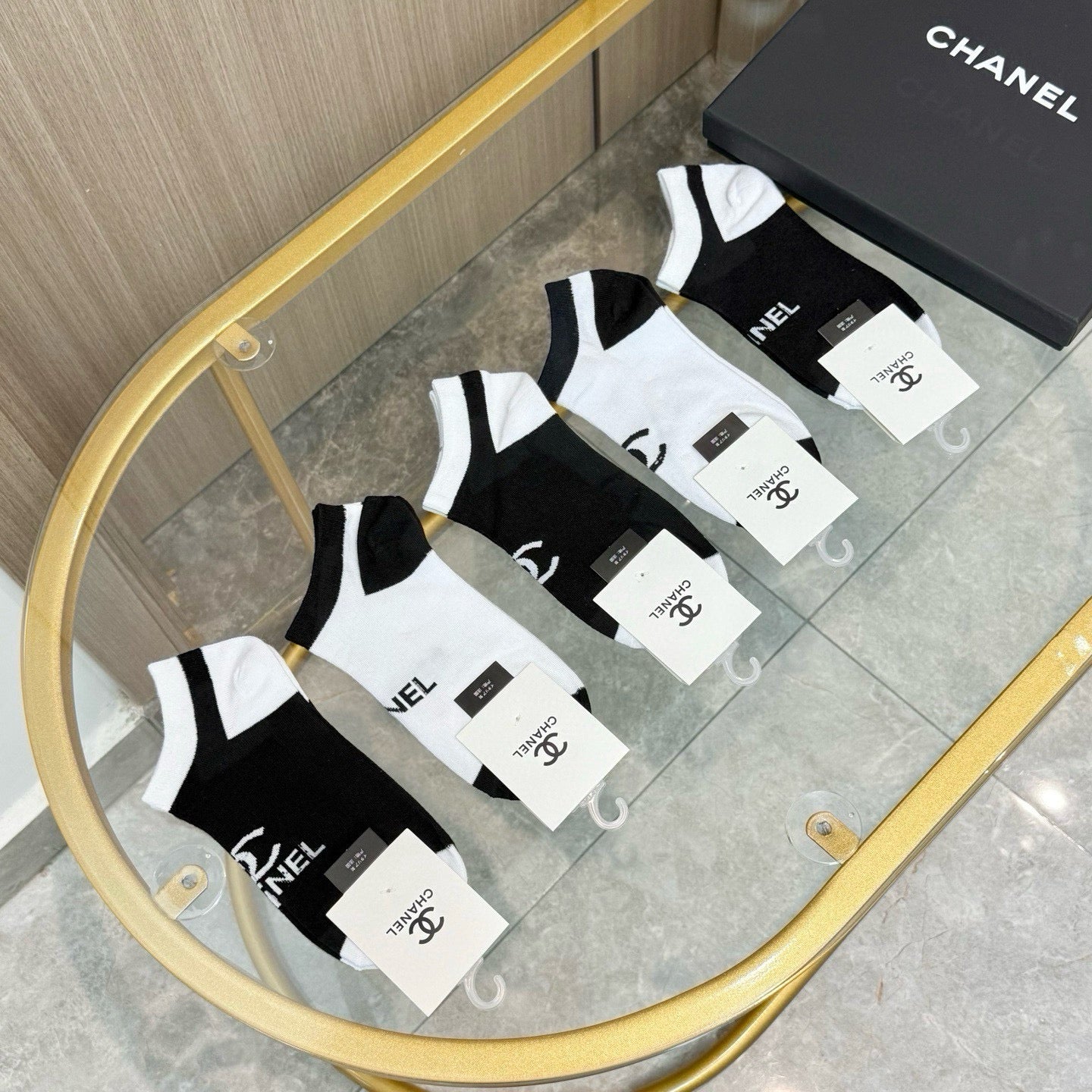 CHANEL 26S ANKLE SOCKS 412419 (1 BOX)