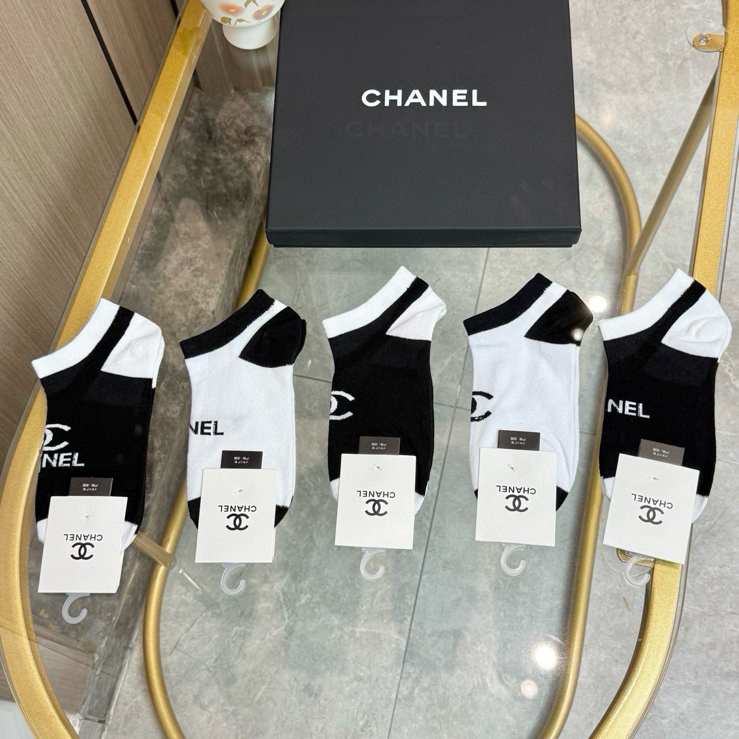 CHANEL 26S ANKLE SOCKS 412419 (1 BOX)