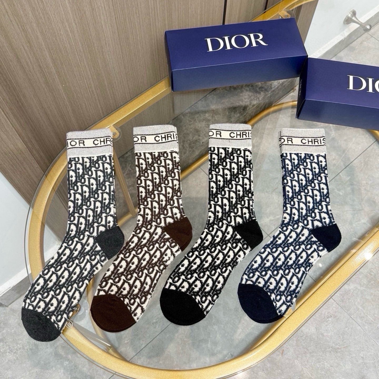 DIOR 26S CREW SOCKS 413907 (1 BOX)