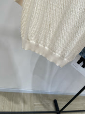 VALENTINO SHORT SLEEVE TOP WITH SEQUIN BOW 273160