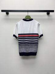 GUCCI SHORT-SLEEVE KNIT TOP 253099